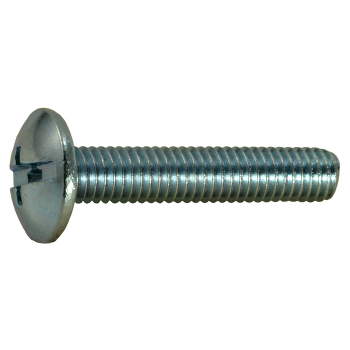 #10-32 x 1" Zinc Plated Steel Fine Thread Combo Truss Head Machine Screws