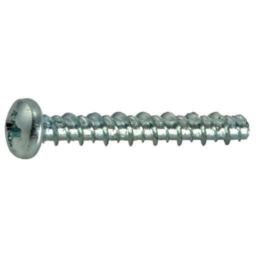 #6 x 1" Zinc Plated Steel Phillips Pan Head Hi-Lo Screws