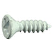 #6 x 1/2" White Steel Phillips Flat Head Sheet Metal Screws