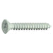 #8 x 1-1/4" White Steel Phillips Flat Head Sheet Metal Screws