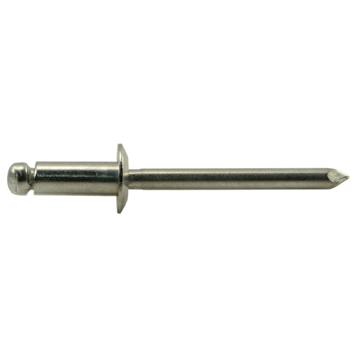 3/16" - 1/8" x 1/4" 18-8 Stainless Steel Dome Head Blind Pop Rivets