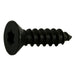 #6 x 1/2" Black Steel Star Drive Flat Head Sheet Metal Screws