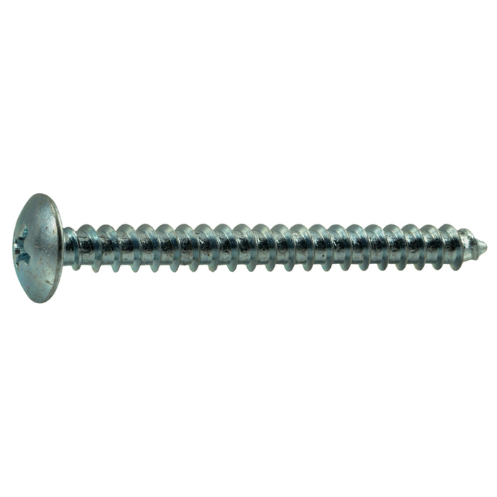 #10 x 2" Zinc Plated Steel Phillips Truss Head Sheet Metal Screws