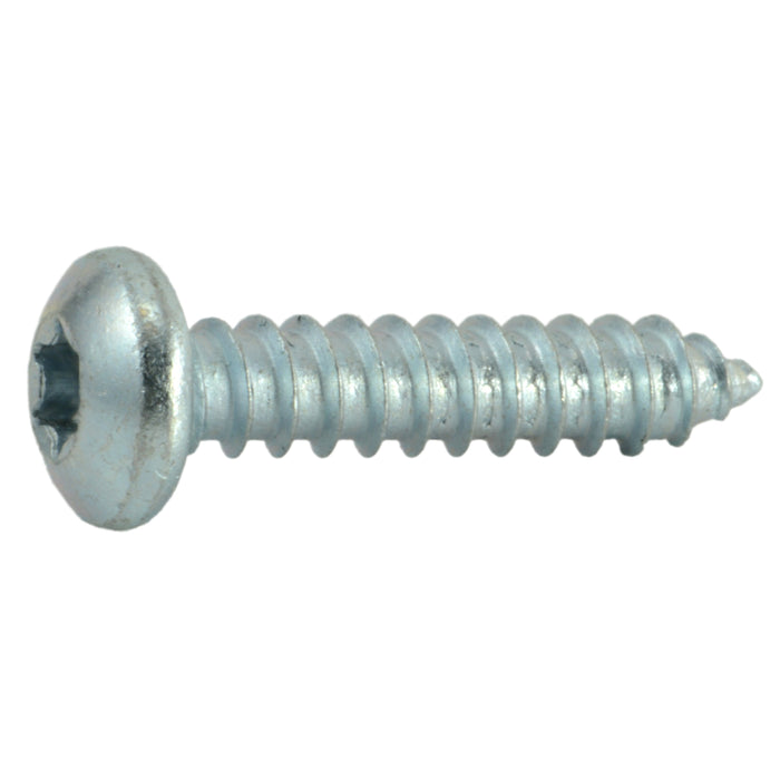 #12 x 1" Zinc Plated Steel Star Drive Pan Head Sheet Metal Screws