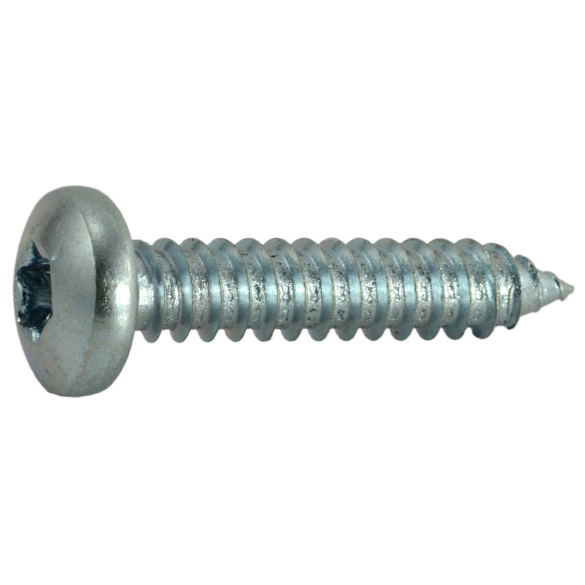#14 x 1-1/4" Zinc Plated Steel Star Drive Pan Head Sheet Metal Screws