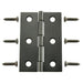 2-1/2 x 1-9/16" Ornamental Bronze Plated Steel Butt Hinges