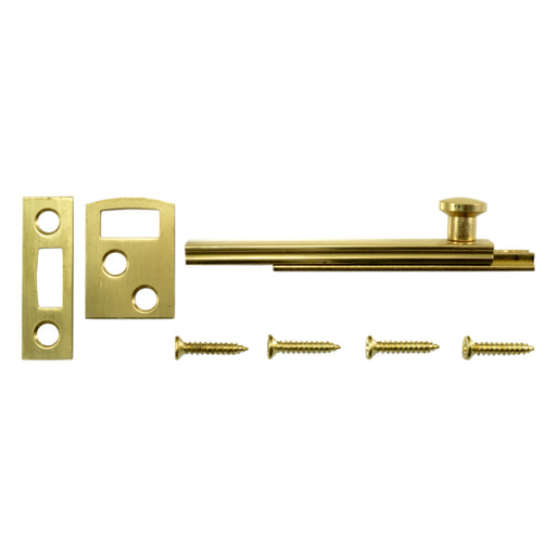 3" Polished Brass Surface Bolts