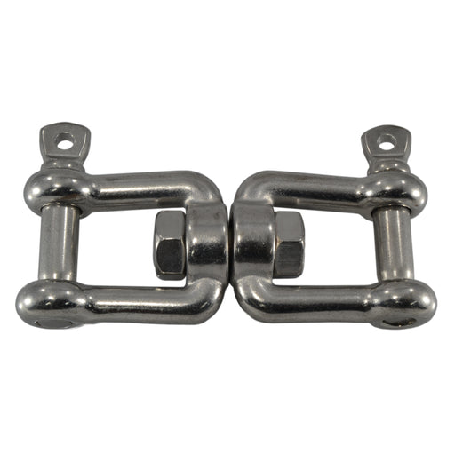 3/8" x 4-1/4" 316 Stainless Steel Jaw/Jaw Swivels