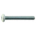 #10-24 x 1-1/2" White Painted Head Zinc Plated Steel Coarse Thread Phillips Pan Head Machine Screws