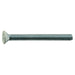 #10-24 x 2" White Painted Head Zinc Plated Steel Coarse Thread Phillips Flat Head Machine Screws