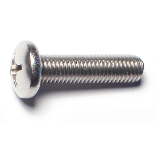 1/4"-28 x 1" 18-8 Stainless Steel Fine Thread Phillips Pan Head Machine Screws