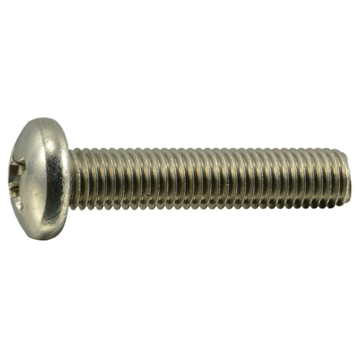 1/4"-28 x 1-1/4" 18-8 Stainless Steel Fine Thread Phillips Pan Head Machine Screws