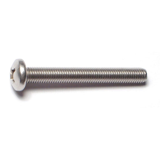 1/4"-28 x 2" 18-8 Stainless Steel Fine Thread Phillips Pan Head Machine Screws