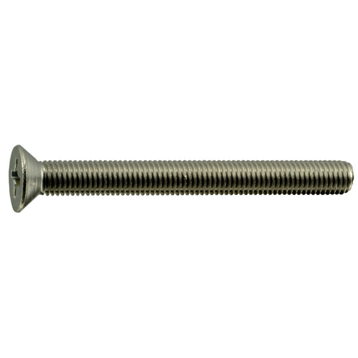 1/4"-28 x 2-1/2" 18-8 Stainless Steel Fine Thread Phillips Flat Head Machine Screws
