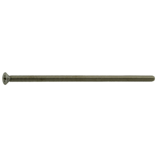 #10-24 x 5" 18-8 Stainless Steel Coarse Thread Phillips Flat Head Machine Screws