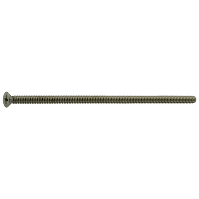 #10-24 x 5" 18-8 Stainless Steel Coarse Thread Phillips Flat Head Machine Screws