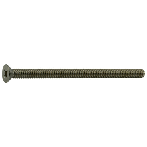 1/4"-20 x 4" 18-8 Stainless Steel Coarse Thread Phillips Flat Head Machine Screws