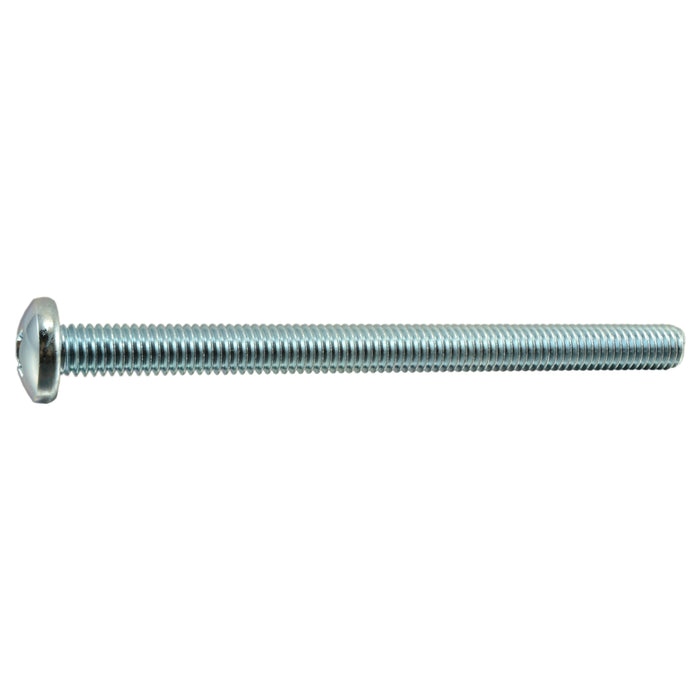 3/8"-16 x 5" Zinc Plated Steel Coarse Thread Phillips Pan Head Machine Screws