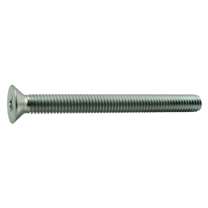 3/8"-16 x 4" Zinc Plated Steel Coarse Thread Phillips Flat Head Machine Screws