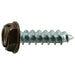 #10 x 3/4" Brown Painted Steel Slotted Hex Washer Head Sheet Metal Screws