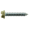 #8 x 1" Beige Painted Steel Slotted Hex Washer Head Sheet Metal Screws