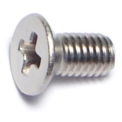 3mm-0.5 x 6mm A2 Stainless Steel Coarse Thread Phillips Flat Head Machine Screws