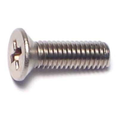 3mm-0.5 x 10mm A2 Stainless Steel Coarse Thread Phillips Flat Head Mac ...