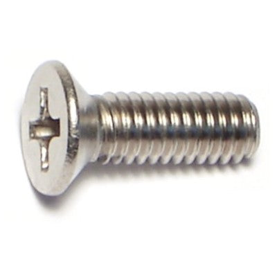 4mm-0.7 x 12mm A2 Stainless Steel Coarse Thread Phillips Flat Head Machine Screws