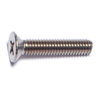 4mm-0.7 x 20mm A2 Stainless Steel Coarse Thread Phillips Flat Head Mac ...