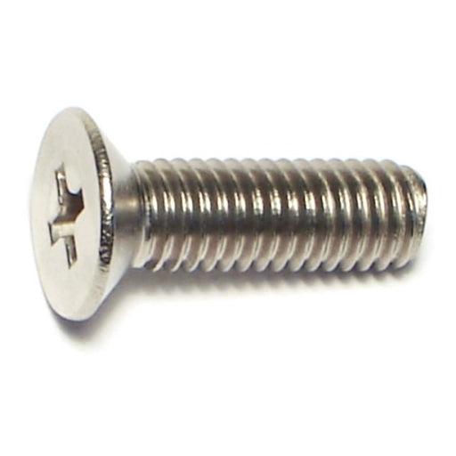5mm-0.8 x 16mm A2 Stainless Steel Coarse Thread Phillips Flat Head Machine Screws