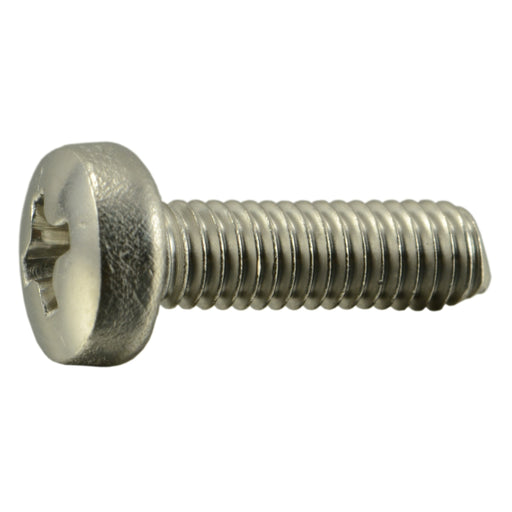 3mm-0.5 x 10mm A2 Stainless Steel Coarse Thread Phillips Pan Head Machine Screws