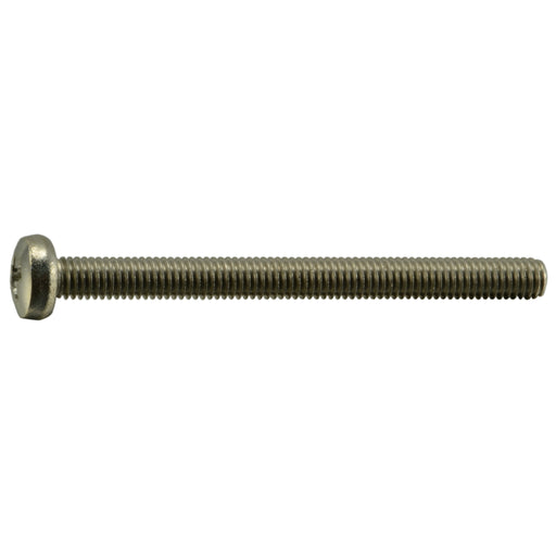 3mm-0.5 x 35mm A2 Stainless Steel Coarse Thread Phillips Pan Head Machine Screws