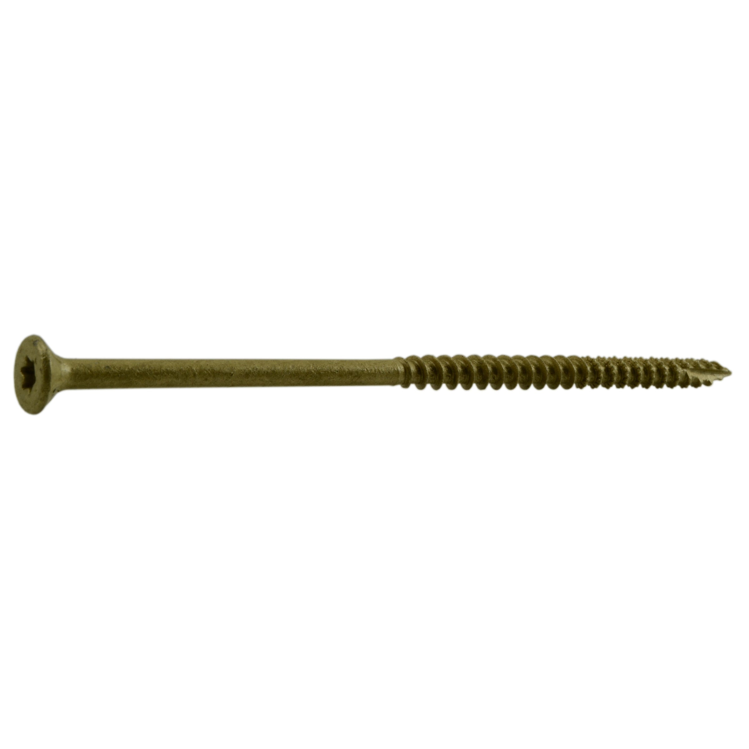 #12 x 5" Tan XL1500 Coated Steel Star Drive Bugle Head Saberdrive Deck Screws
