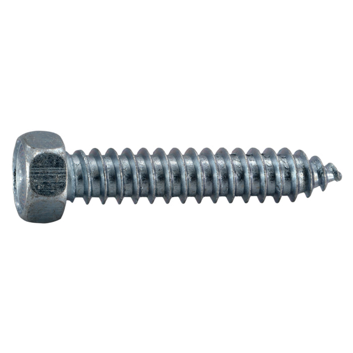 3/8" x 2" Zinc Plated Steel Hex Washer Head Type A Sheet Metal Screws