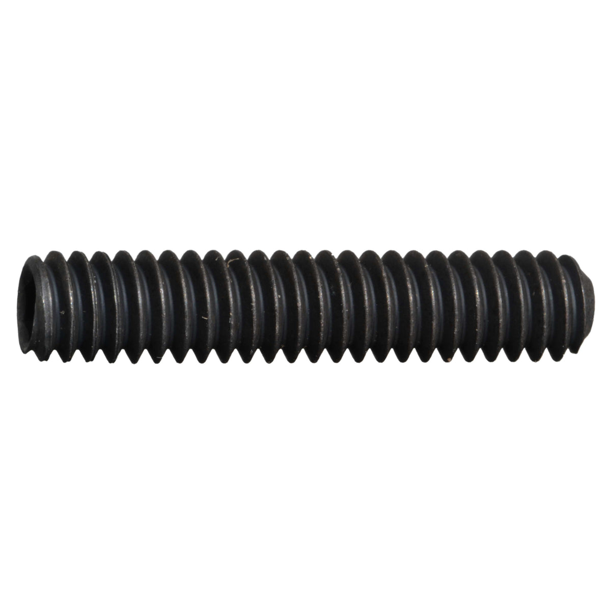 1/4"-20 x 1-1/4" Black Oxide Steel Coarse Thread Socket Set Screws