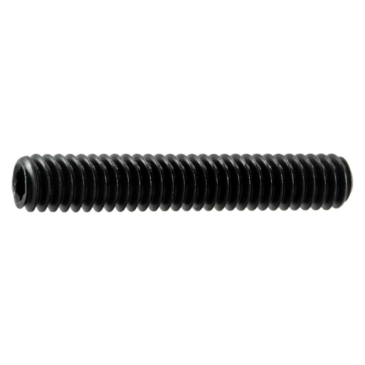 1/4"-20 x 1-1/2" Black Oxide Steel Coarse Thread Socket Set Screws