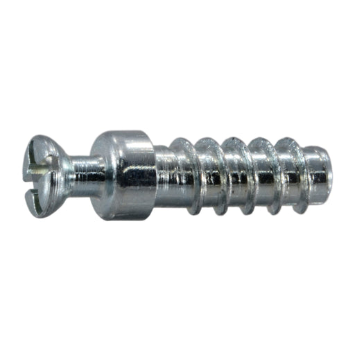 6mm x 24mm Zinc Plated Steel Wood Screw Connecting Dowels