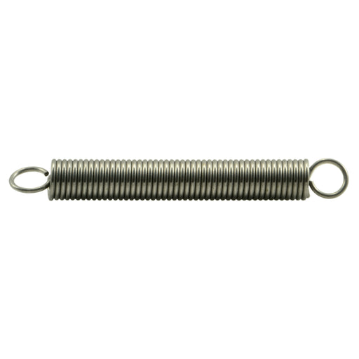 1/4" x 0.032" x 2" 18-8 Stainless Steel Extension Springs