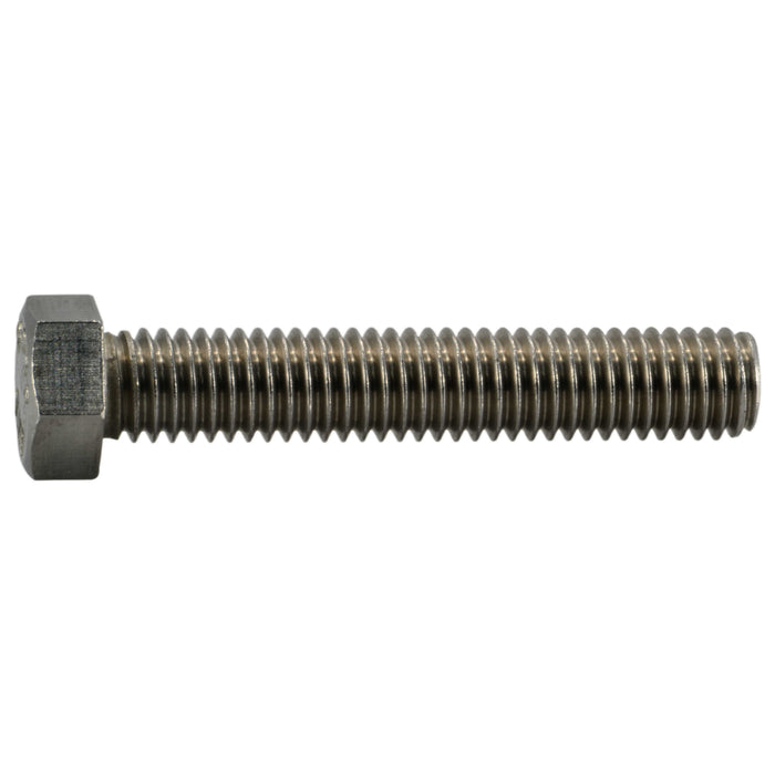 7/16"-14 x 2-1/2" 18-8 Stainless Steel Coarse Full Thread Hex Head Tap Bolts