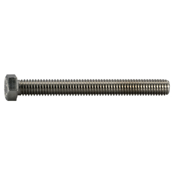 7/16"-14 x 4" 18-8 Stainless Steel Coarse Full Thread Hex Head Tap Bolts