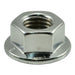 10mm-1.25 Chrome Plated Steel Fine Thread Flange Nuts