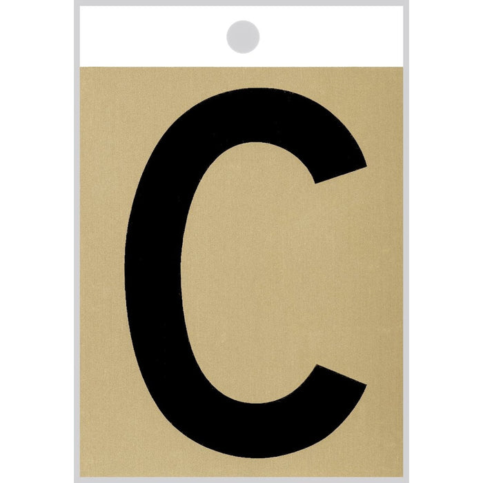 3" - "C" Straight Black & Gold Letters