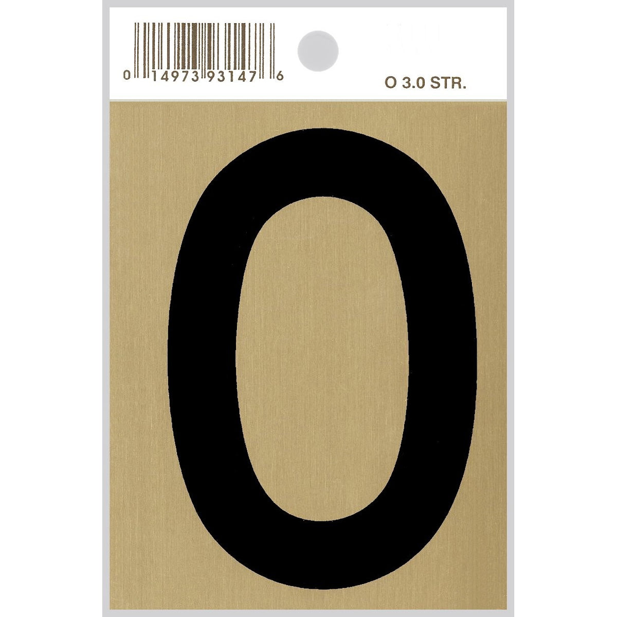 3" - "O" Straight Black & Gold Letters