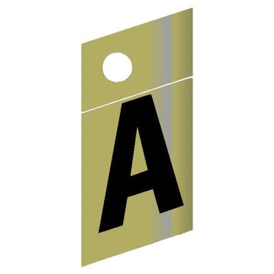 1.25" - A Slanted Gold Numbers
