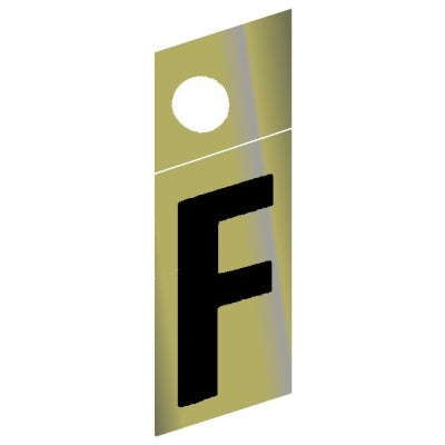 1.25" - F Slanted Gold Numbers