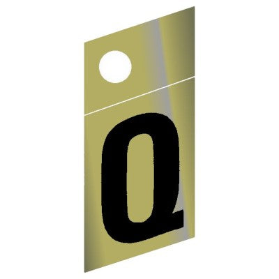 1.25" - Q Slanted Gold Numbers