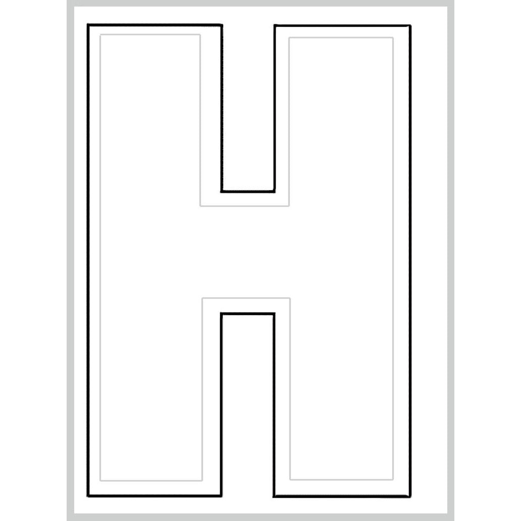 3" - H White Die Cut Letters