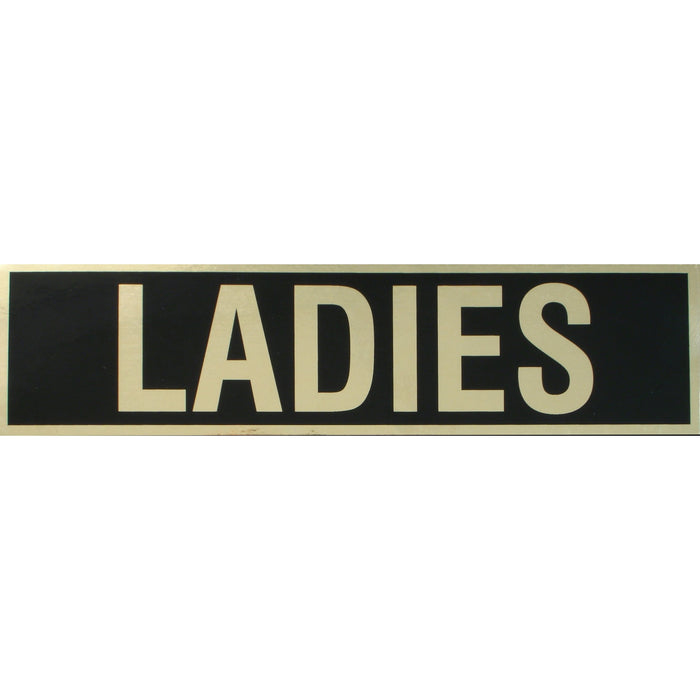 2" x 8" Mylar Plastic "Ladies" Peel & Stick Signs