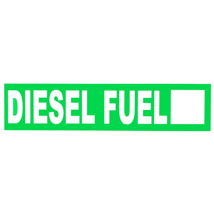 2" x 8" Mylar Plastic "Diesel Fuel" Peel & Stick Signs