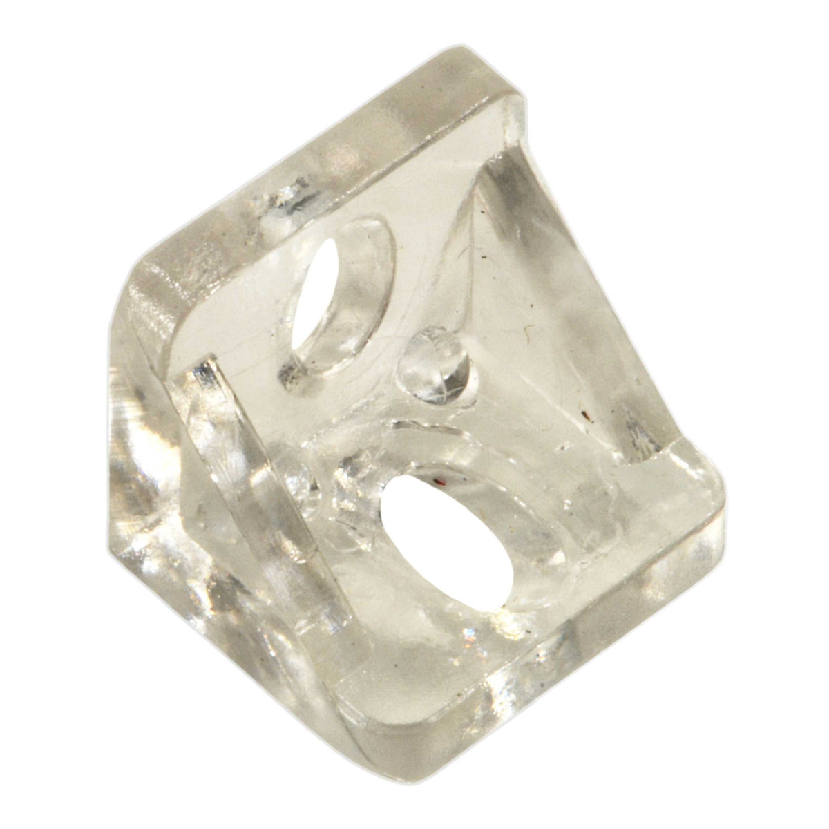 90ÔøΩÔøΩ x 3/4" x 5/8" Clear Plastic Mounting Brackets